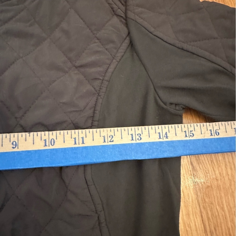 Athleta Women's Upside Quilted Long Sleeves Olive Green Jacket Full Zip XS (t) - Picture 11 of 12